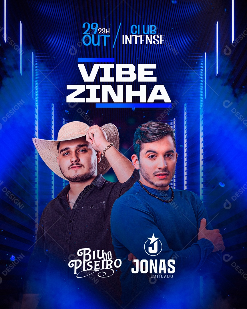 Flyer Vibezinha Biu Do Piseiro Social Media PSD Editável