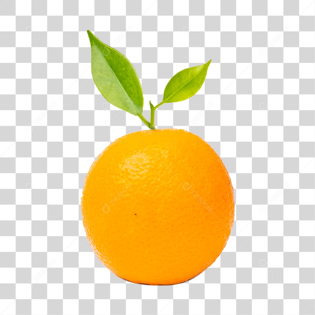 Elemento 3D Laranja Fatiada Para Composição PNG Transparente