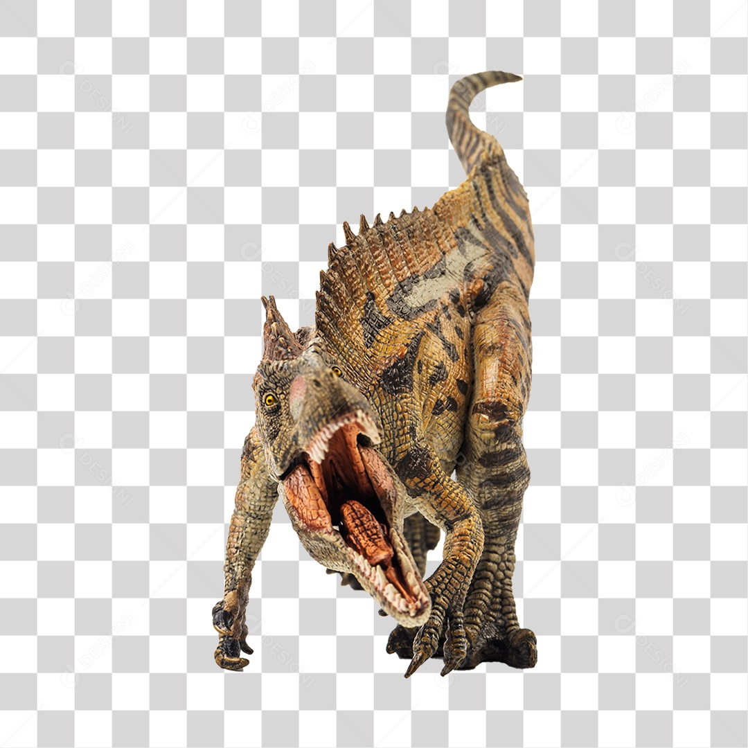 Objeto 3D Dinossauro Acrocanthosaurus Para Composição PNG Transparente