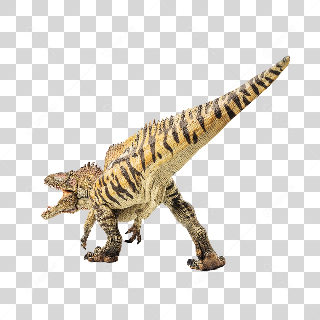 Objeto 3D Dinossauro Acrocanthosaurus Para Composição PNG Transparente