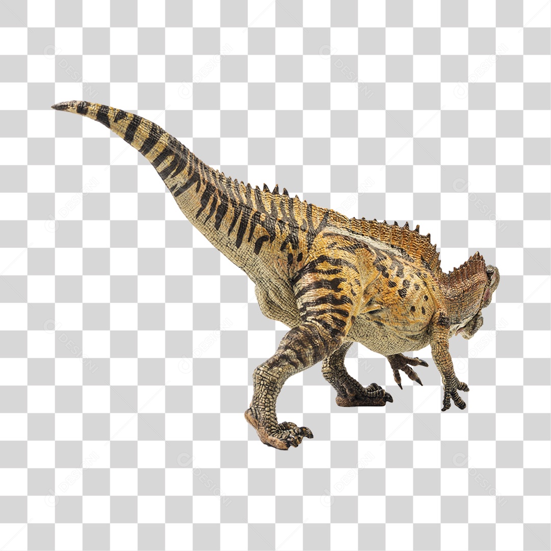 Objeto 3D Dinossauro Acrocanthosaurus Para Composição PNG Transparente