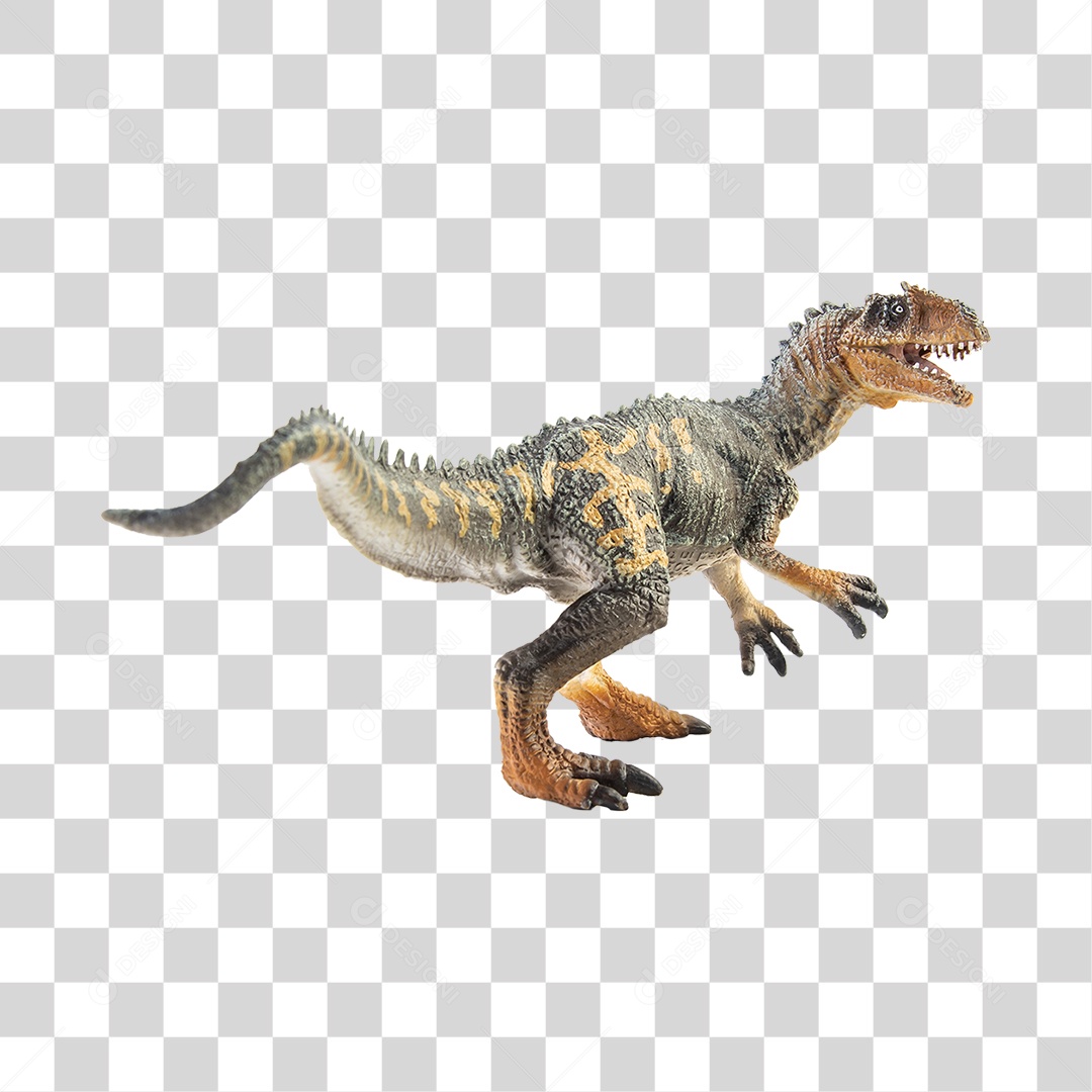 Objeto 3D Dinossauro Allosaurus Para Composição PNG Transparente