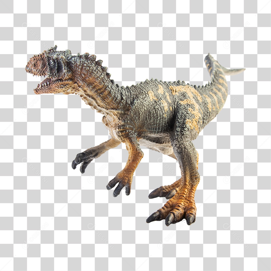 Objeto 3D Dinossauro Allosaurus Para Composição PNG Transparente