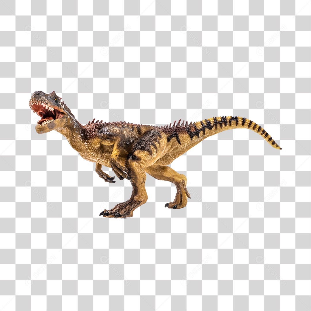 Objeto 3D Dinossauro Allosaurus Para Composição PNG Transparente