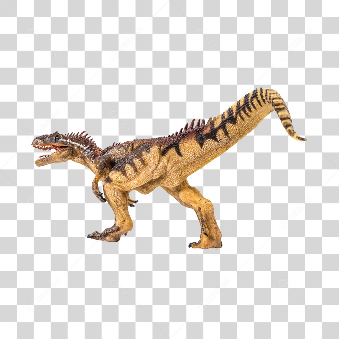 Objeto 3D Dinossauro Allosaurus Para Composição PNG Transparente