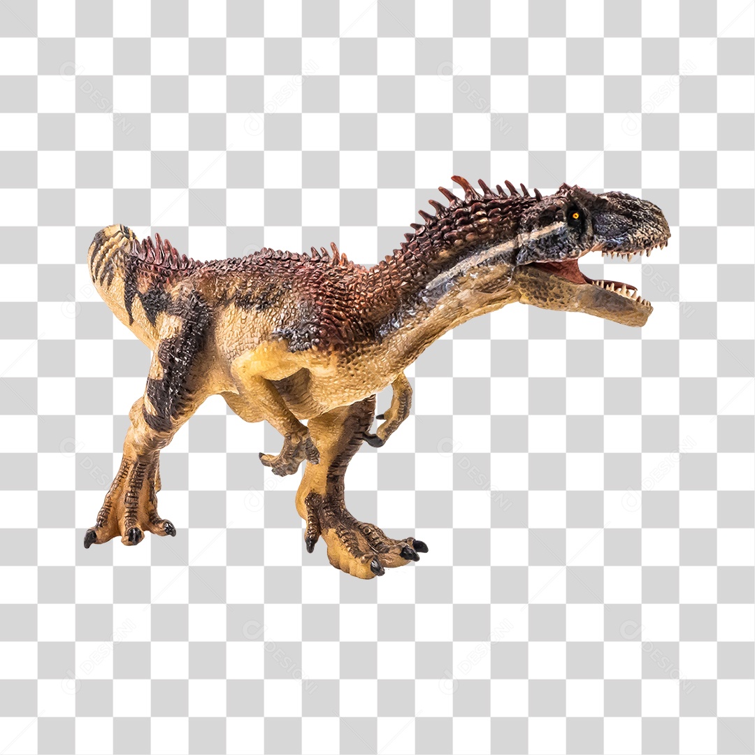 Objeto 3D Dinossauro Allosaurus Para Composição PNG Transparente