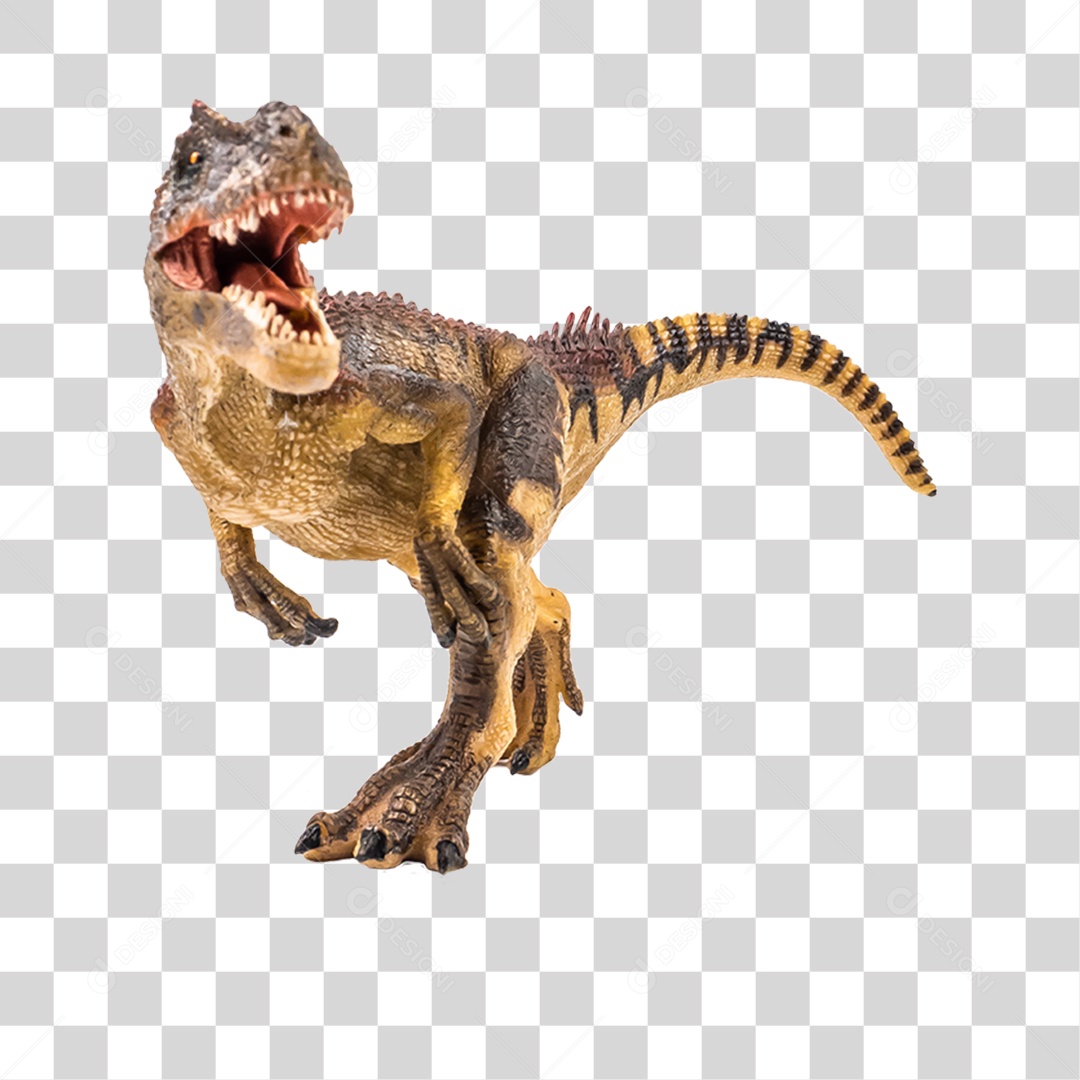 Objeto 3D Dinossauro Allosaurus Para Composição PNG Transparente