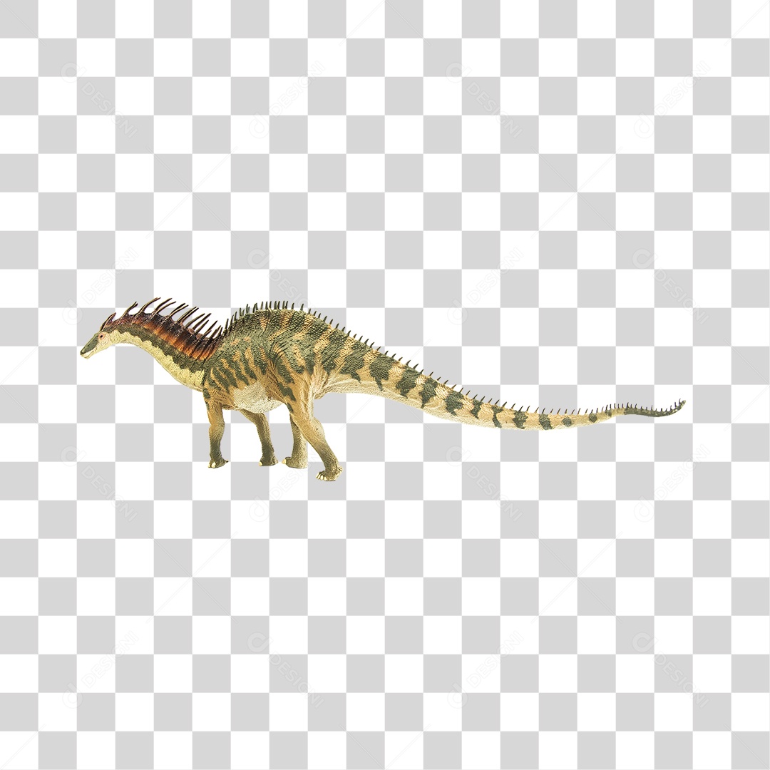 Objeto 3D Dinossauro Amargassauru  Para Composição PNG Transparente