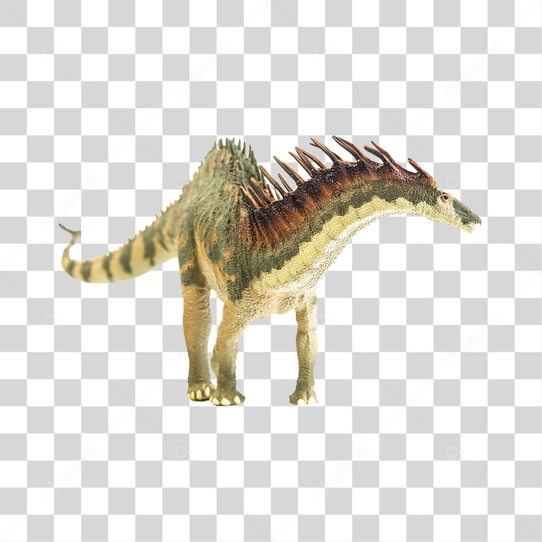 Objeto 3D Dinossauro Pré-Histórico Para Composição PNG Transparente