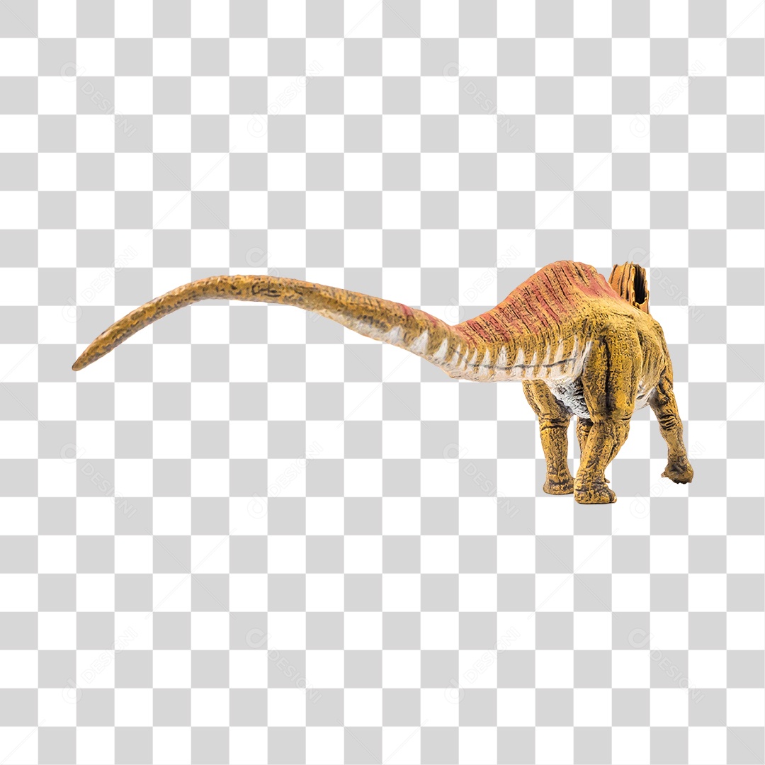 Objeto 3D Dinossauro Pré-Histórico Para Composição PNG Transparente