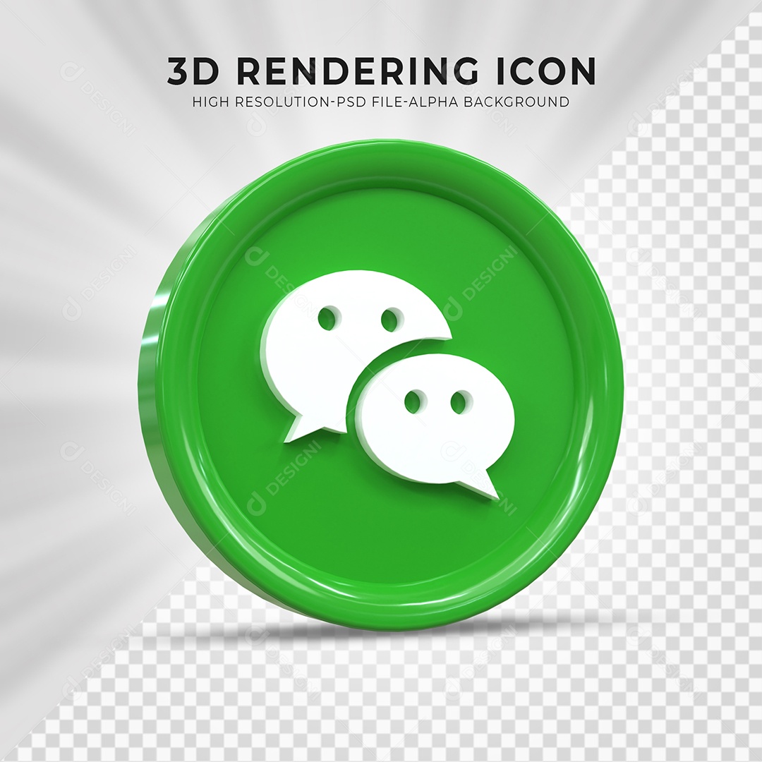 Ícone 3D Line Para Composição PSD