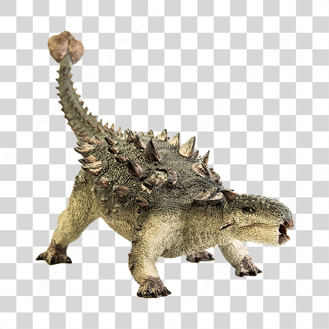 Objeto 3D Dinossauro Pré-Histórico Para Composição PNG Transparente