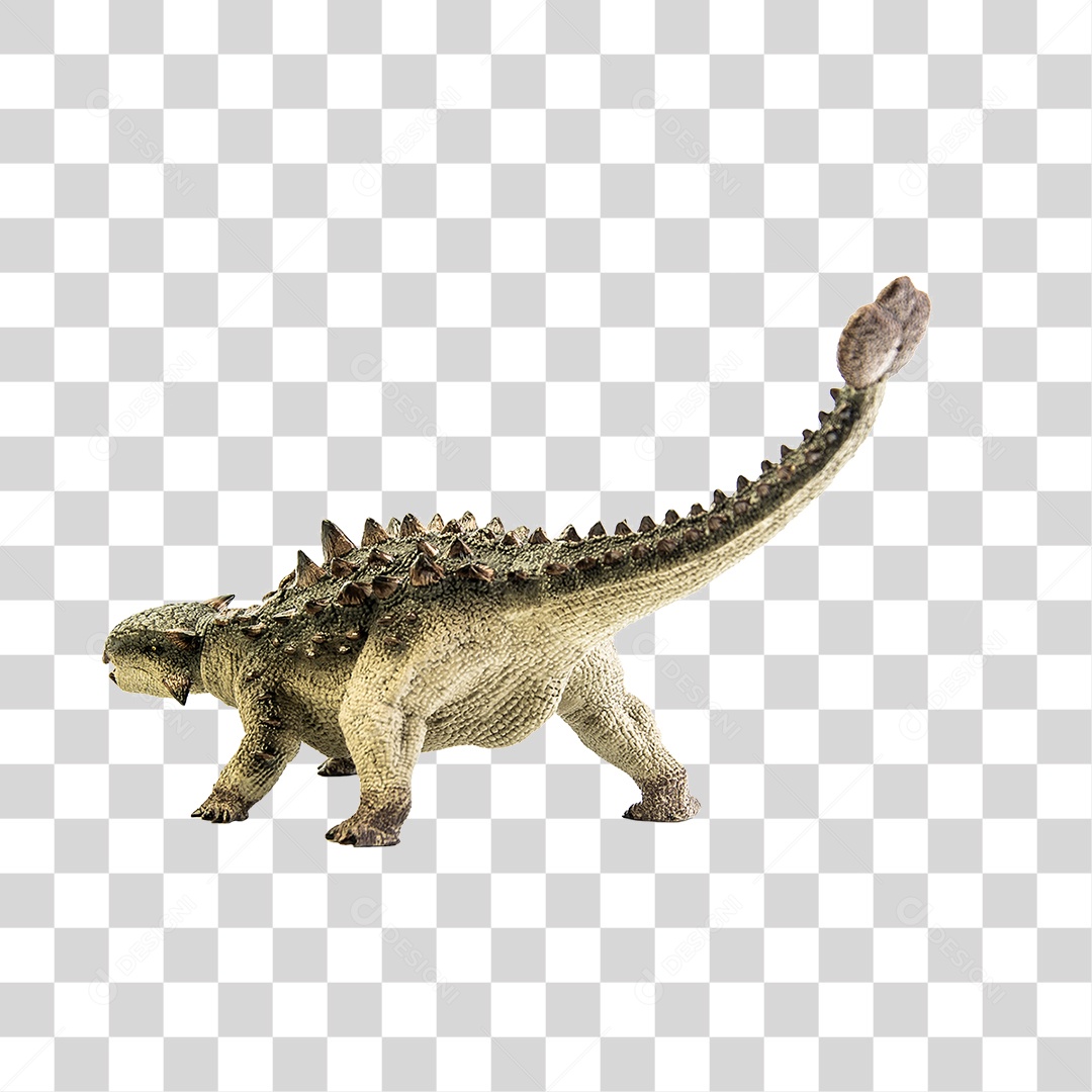 Objeto 3D Dinossauro Pré-Histórico Para Composição PNG Transparente