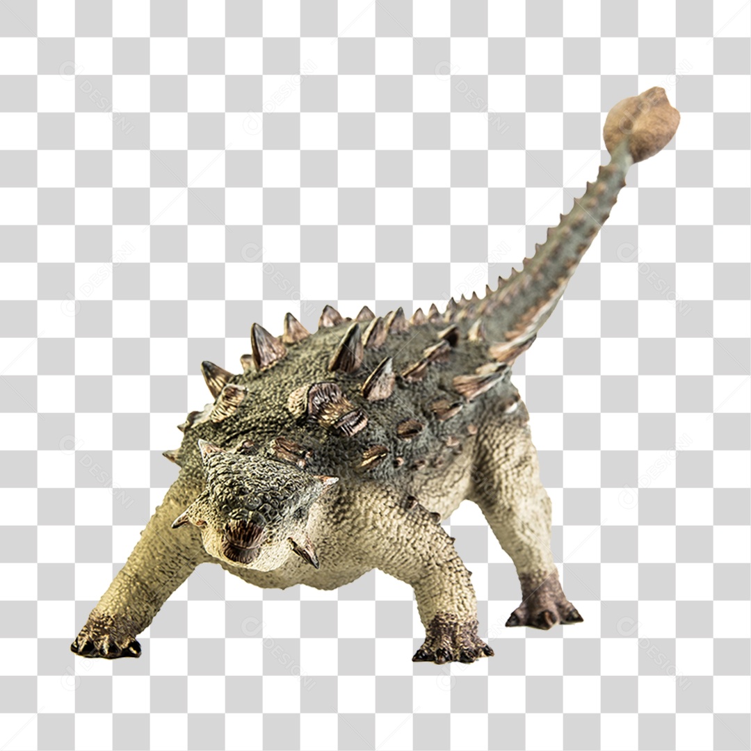 Objeto 3D Dinossauro Pré-Histórico Para Composição PNG Transparente