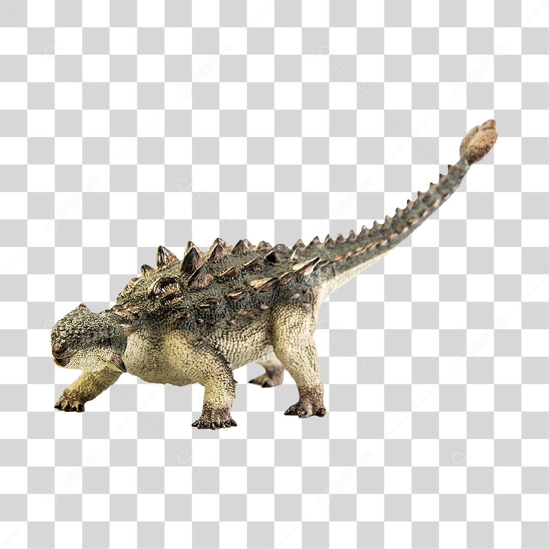 Objeto 3D Dinossauro Pré-Histórico Para Composição PNG Transparente