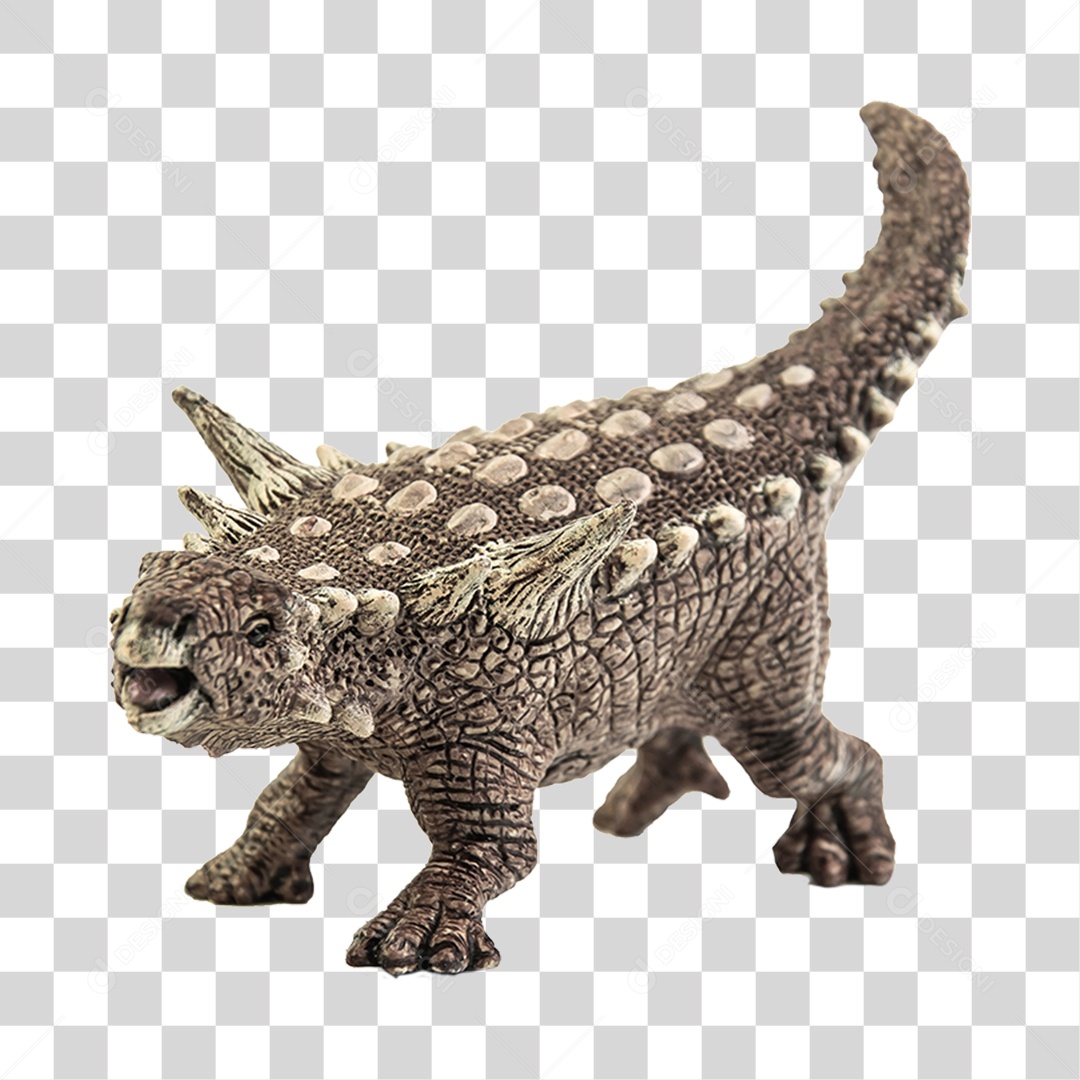 Objeto 3D Dinossauro Pré-Histórico Para Composição PNG Transparente