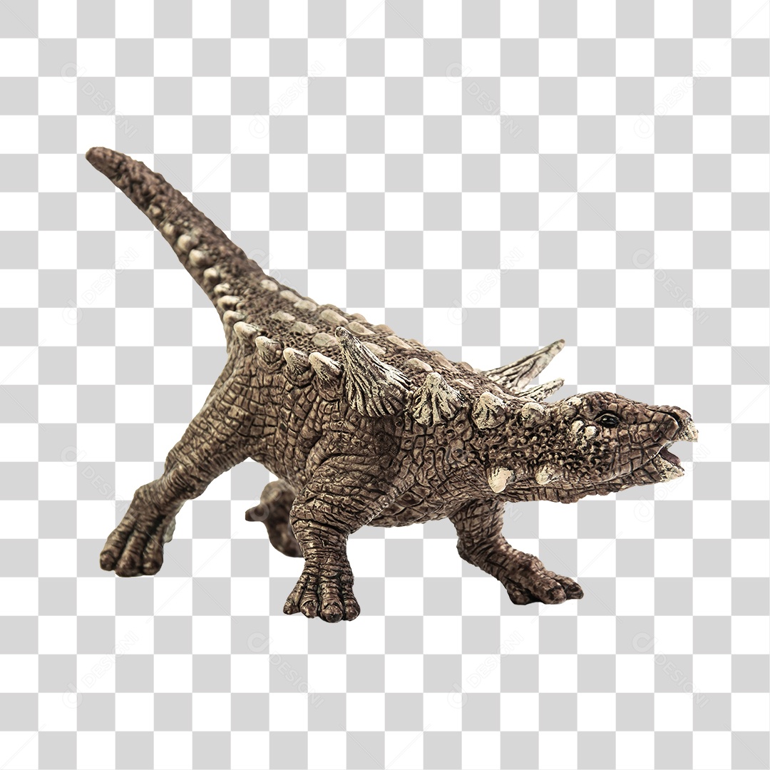Objeto 3D Dinossauro Pré-Histórico Para Composição PNG Transparente