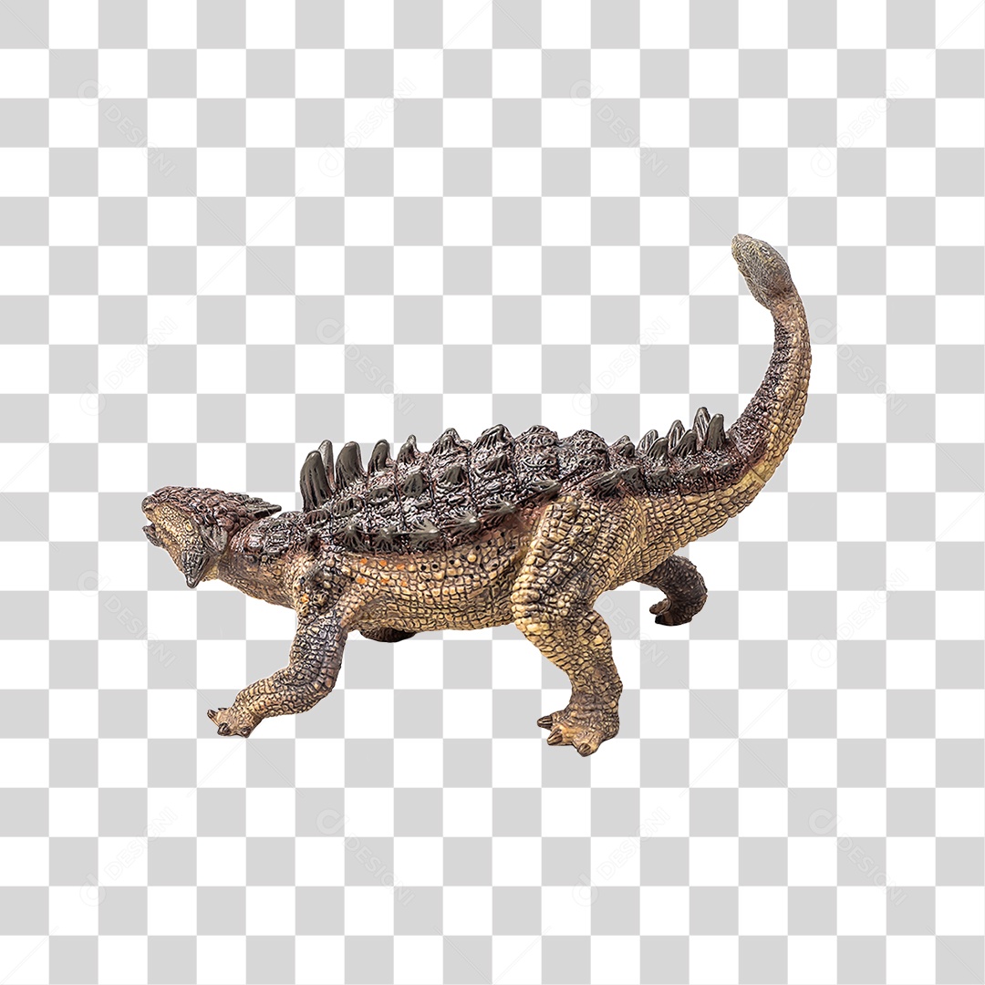 Objeto 3D Dinossauro Pré-Histórico Para Composição PNG Transparente