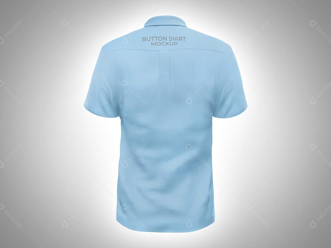 Mockup Camisa Social manga curta - Vista Traseira PSD