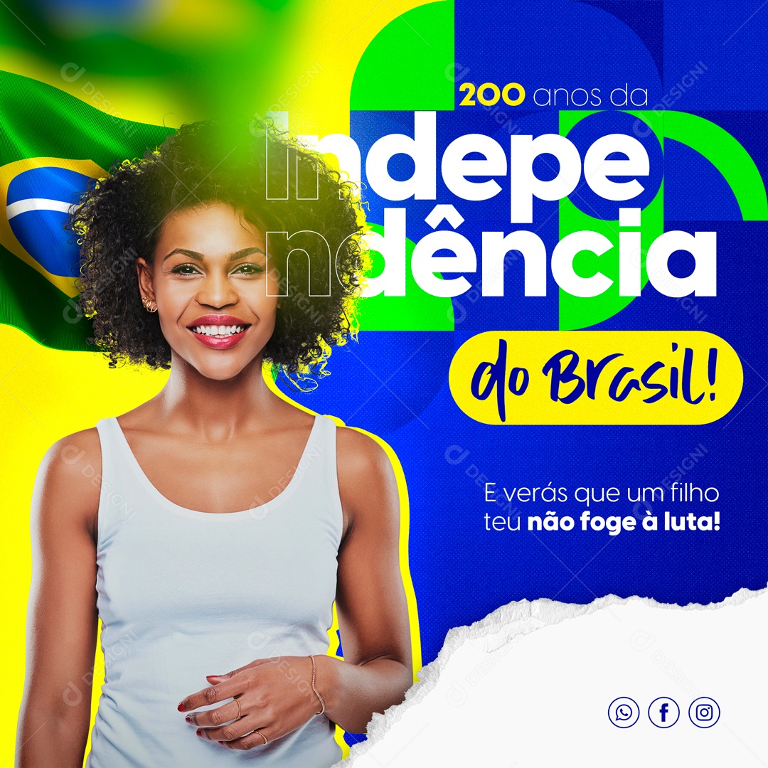 Independência Do Brasil 7 De Setembro Social Media PSD Editável
