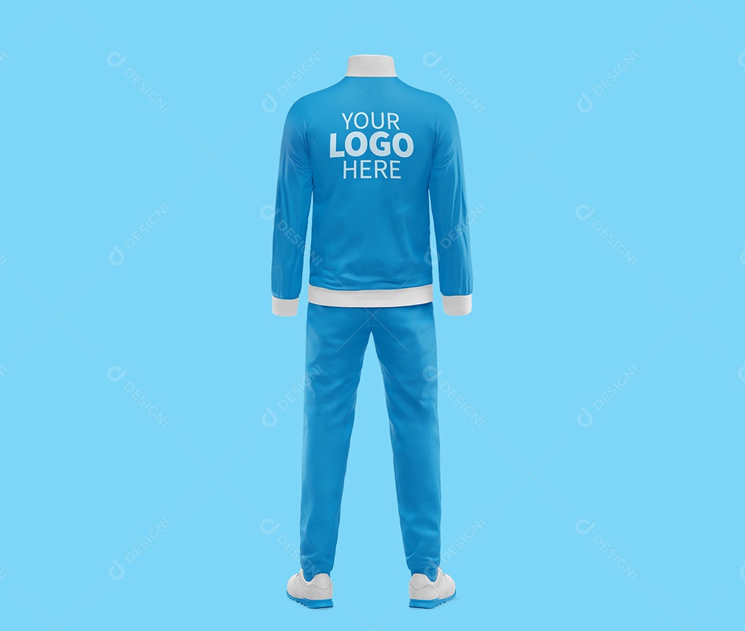 Roupa agasalho Esportivo Mockup - Costas PSD