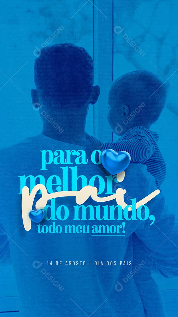 Social Media Story Para o Melhor do Mundo Dia dos Pais PSD Editável