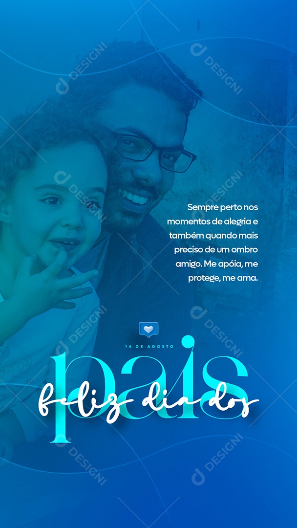 Social Media Story Feliz Dia dos Pais PSD Editável