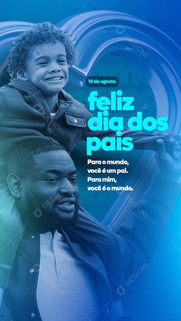 Story To the world you are a father to me you are the World Father's Day Social Media Editable PSD