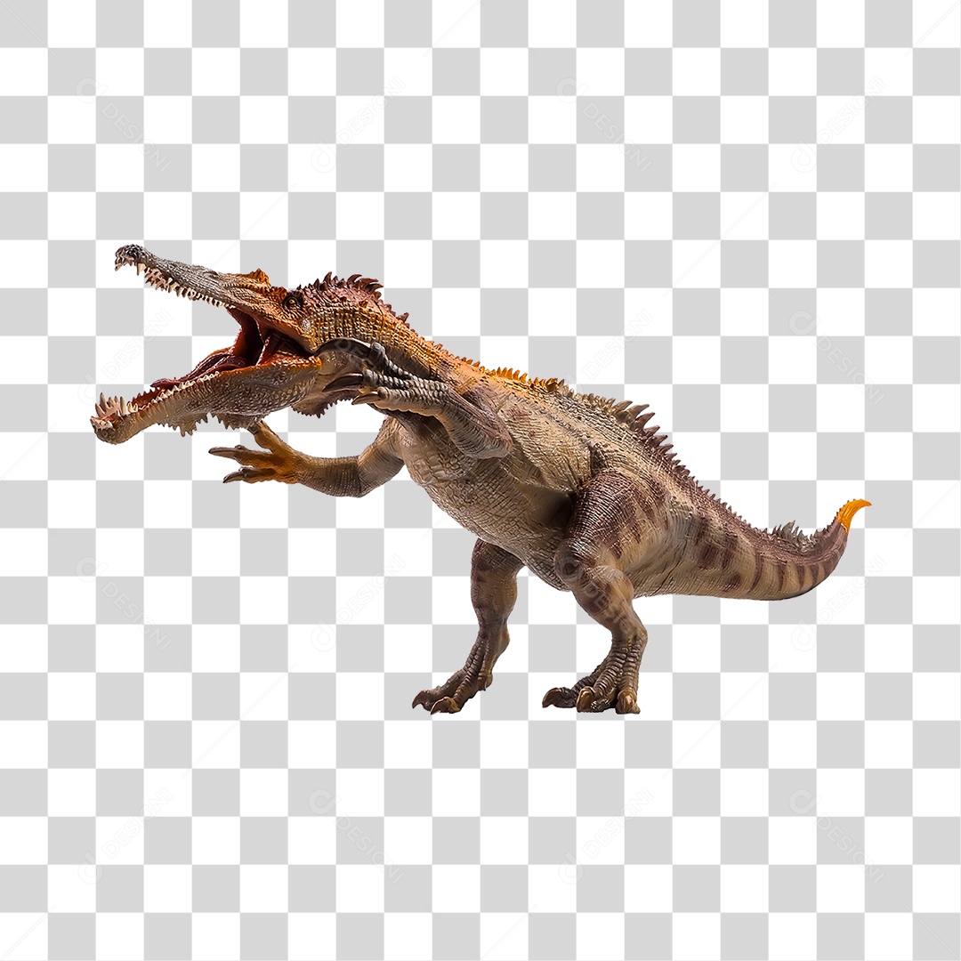Objeto 3D Dinossauro Pré-Histórico Para Composição PNG Transparente
