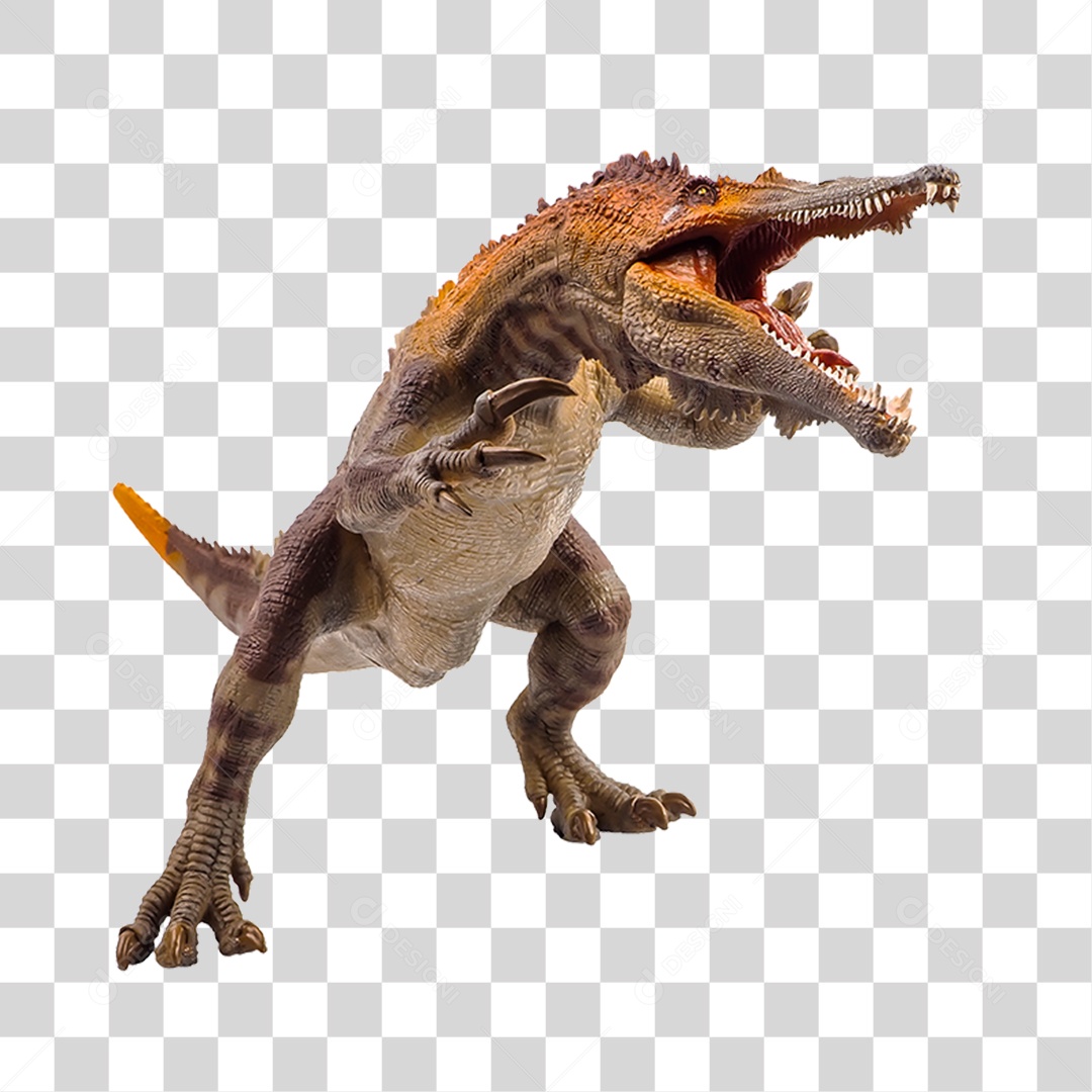 Objeto 3D Dinossauro Pré-Histórico Para Composição PNG Transparente