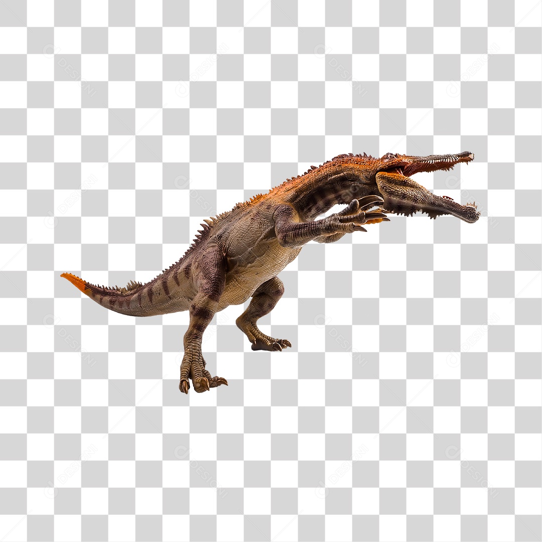 Objeto 3D Dinossauro Pré-Histórico Para Composição PNG Transparente