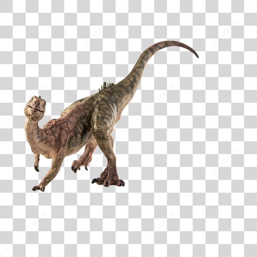 Objeto 3D Dinossauro Pré-Histórico Para Composição PNG Transparente