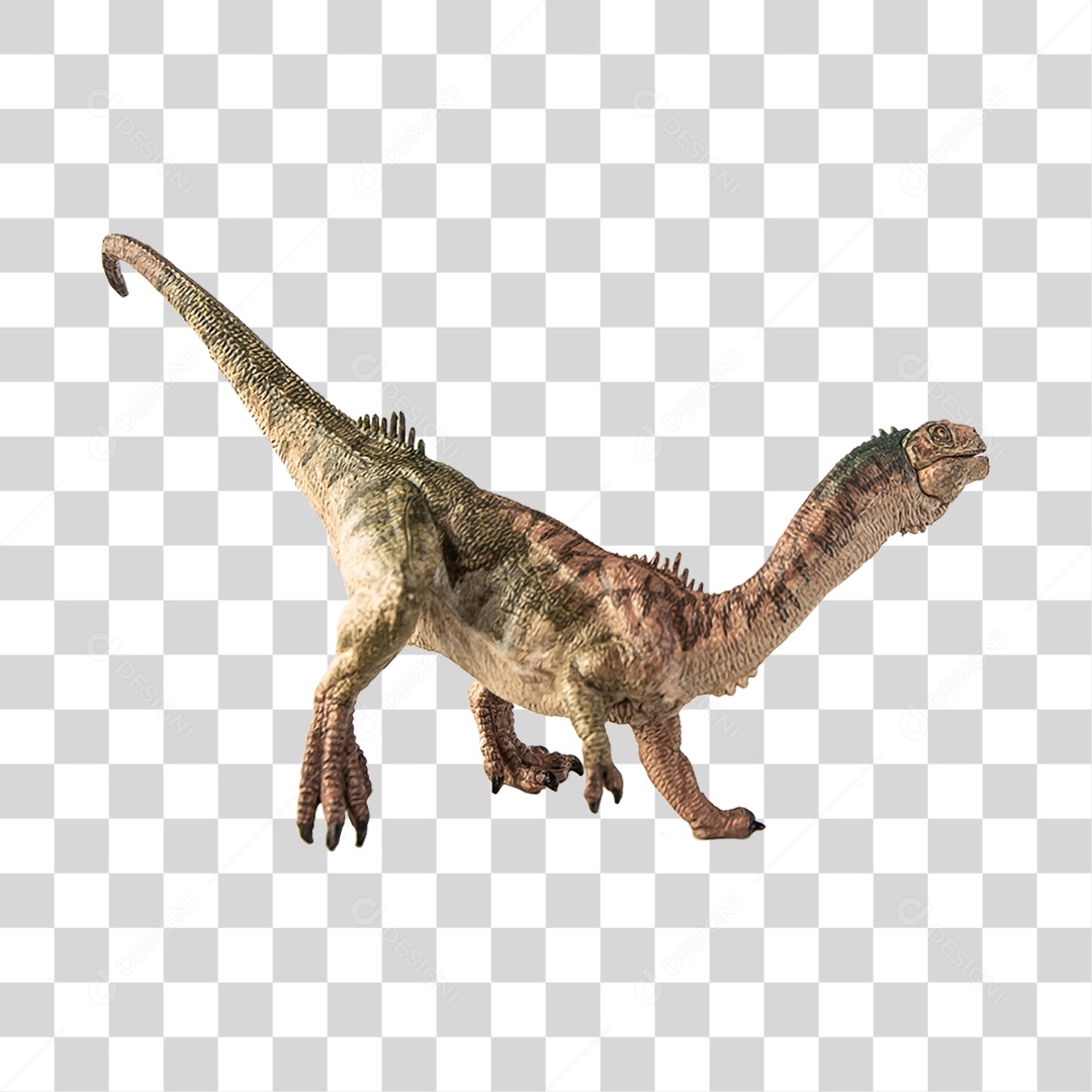 Objeto 3D Dinossauro Pré-Histórico Para Composição PNG Transparente
