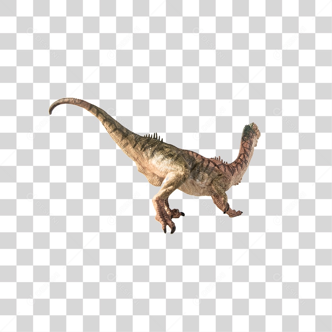 Objeto 3D Dinossauro Pré-Histórico Para Composição PNG Transparente