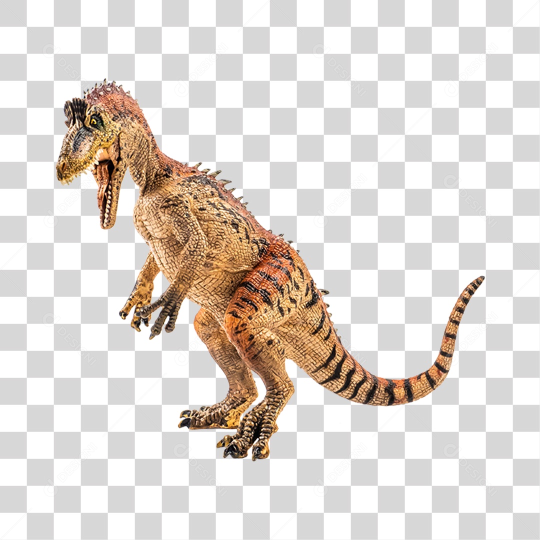 Objeto 3D Dinossauro Pré-Histórico Para Composição PNG Transparente