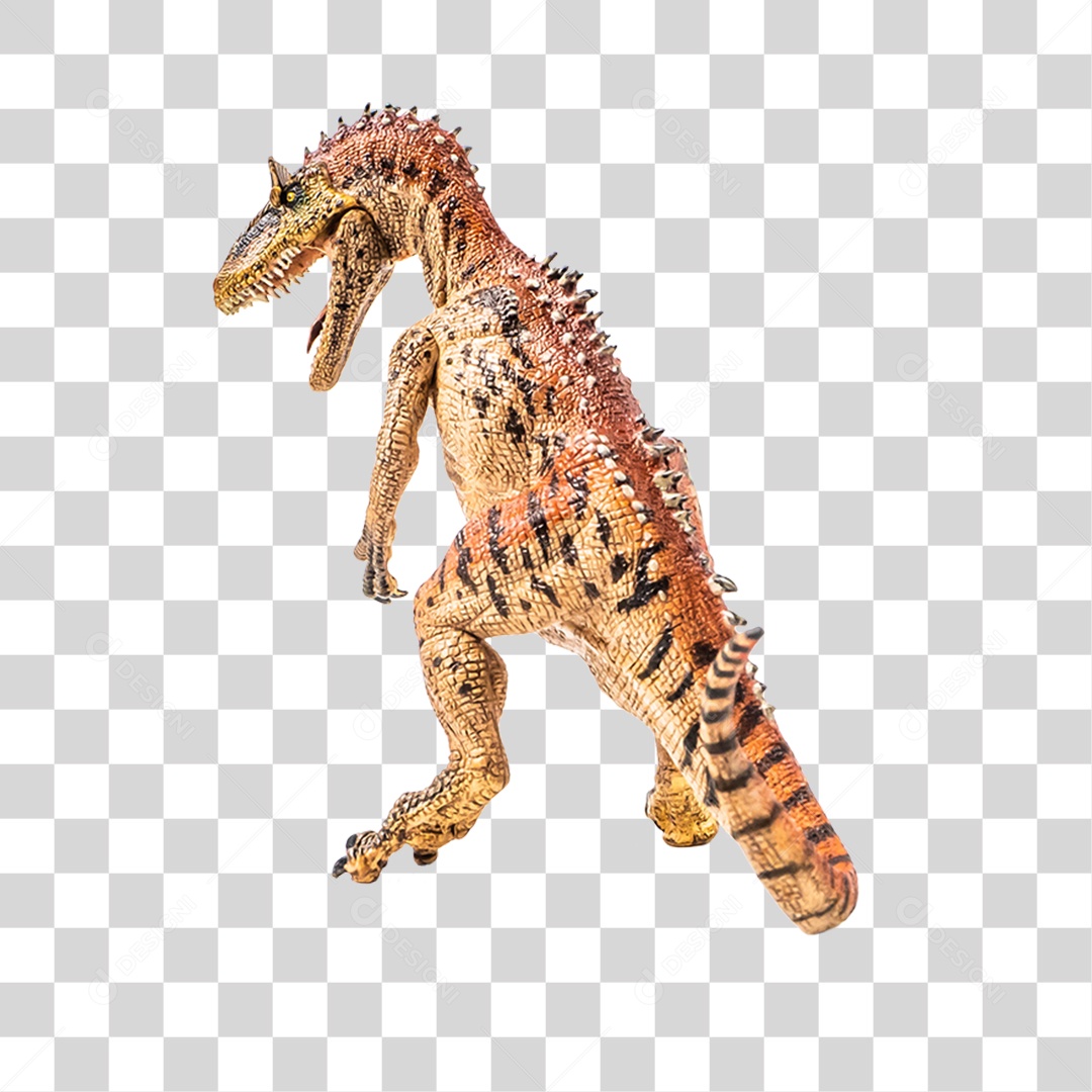 Objeto 3D Dinossauro Pré-Histórico Para Composição PNG Transparente