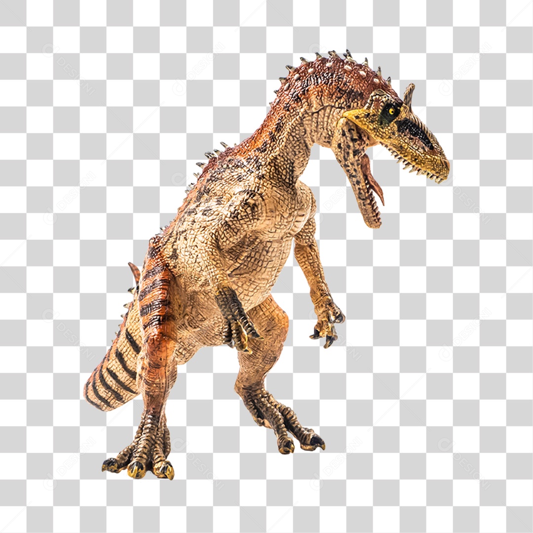 Objeto 3D Dinossauro Pré-Histórico Para Composição PNG Transparente