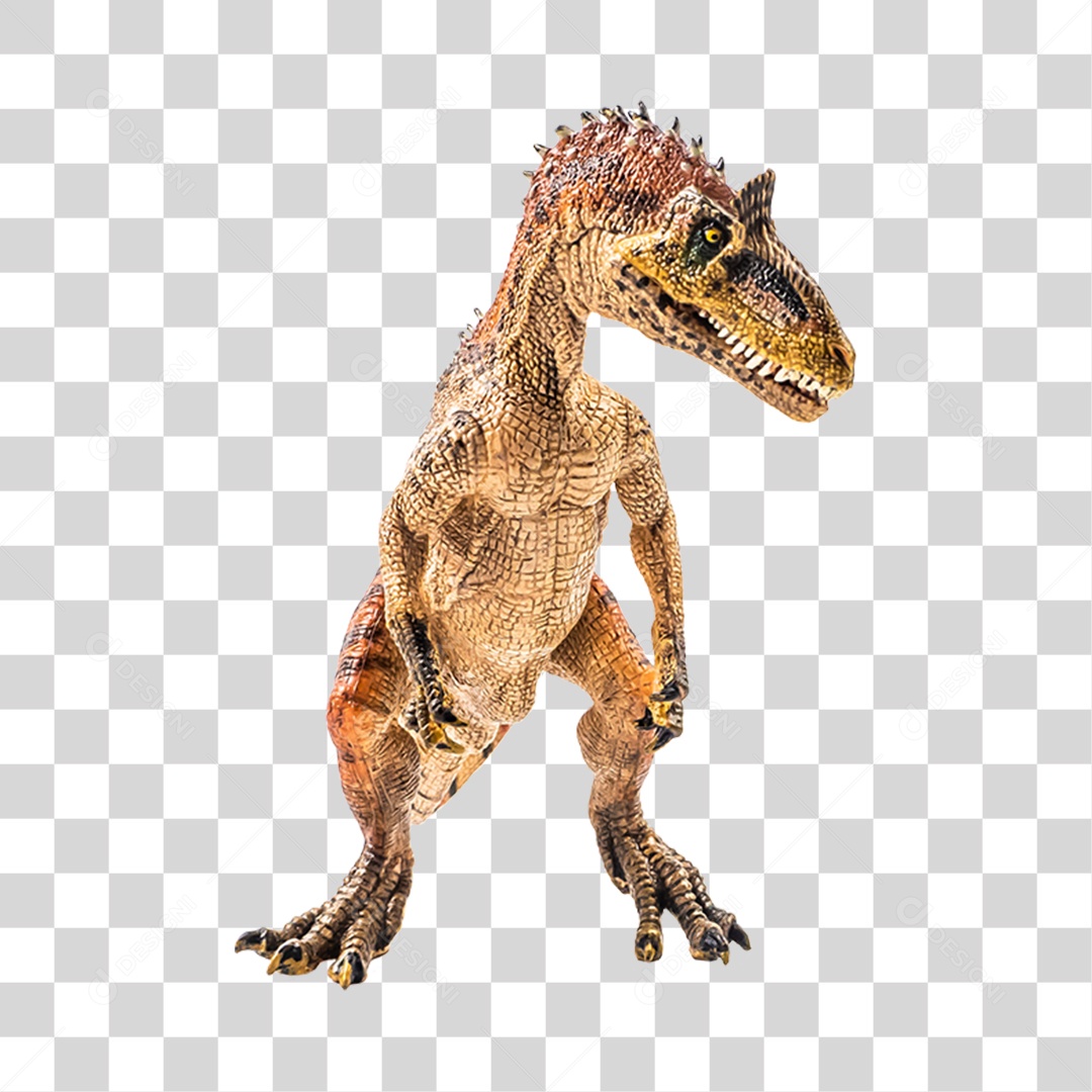Objeto 3D Dinossauro Pré-Histórico Para Composição PNG Transparente