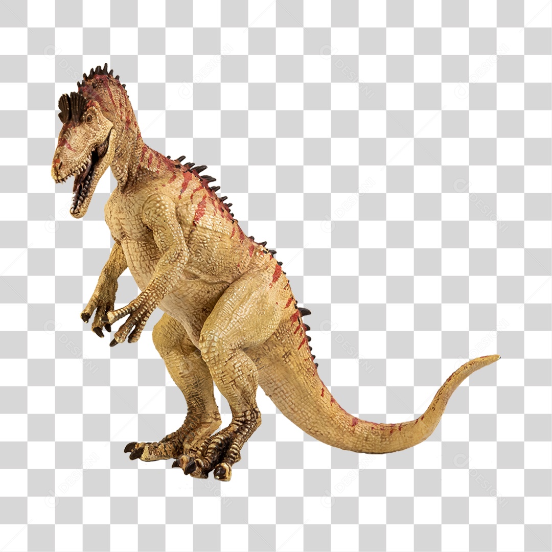 Objeto 3D Dinossauro Pré-Histórico Para Composição PNG Transparente