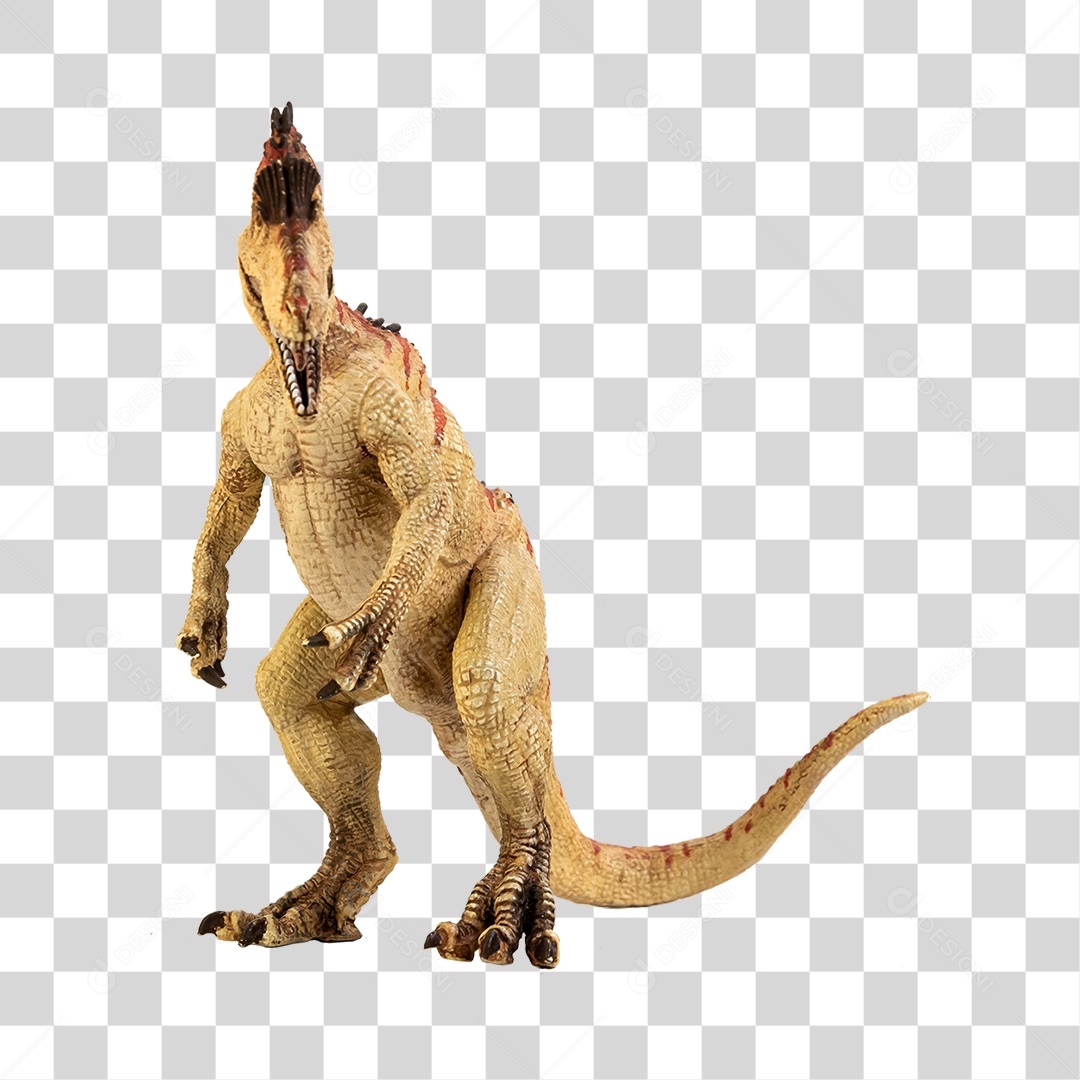 Objeto 3D Dinossauro Pré-Histórico Para Composição PNG Transparente