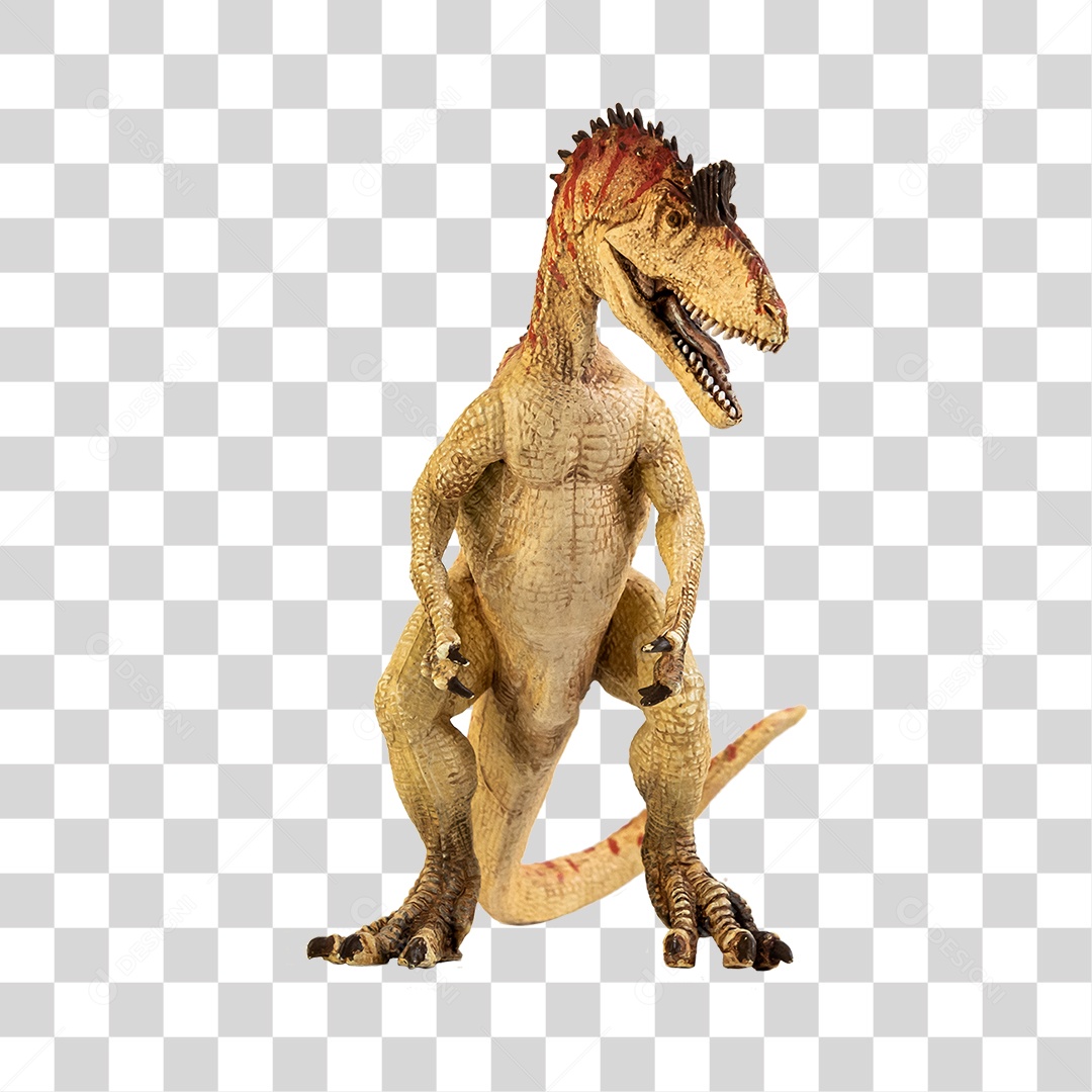 Objeto 3D Dinossauro Pré-Histórico Para Composição PNG Transparente