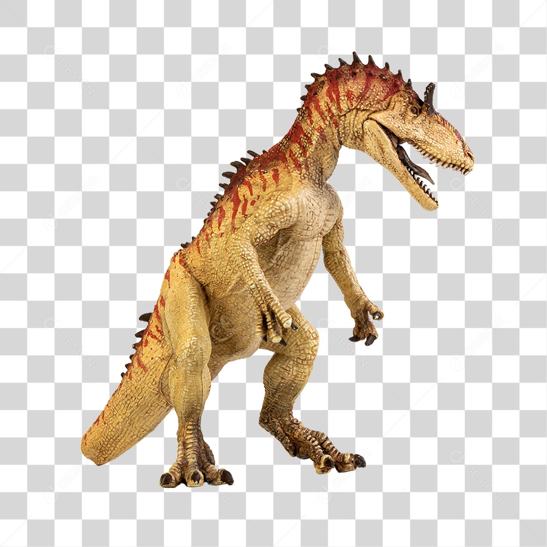 Objeto 3D Dinossauro Pré-Histórico Para Composição PNG Transparente
