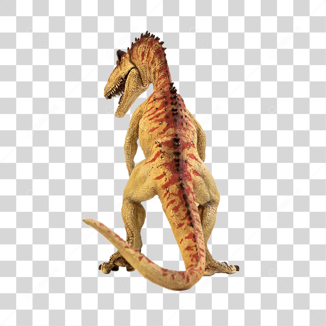Objeto 3D Dinossauro Pré-Histórico Para Composição PNG Transparente