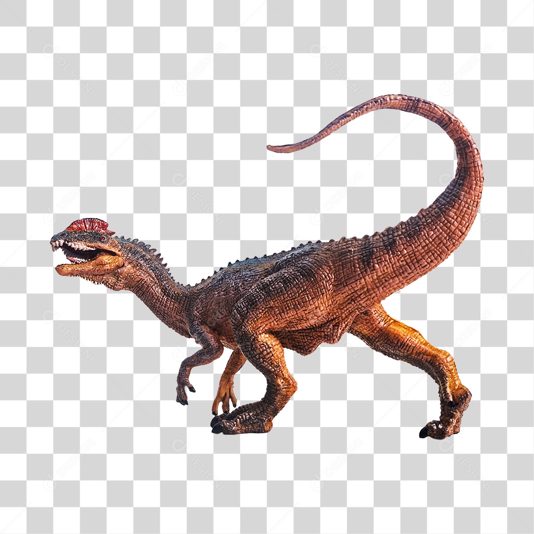 Objeto 3D Dinossauro Pré-Histórico Para Composição PNG Transparente