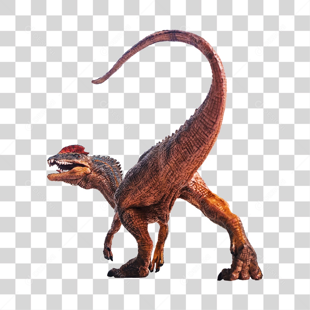 Objeto 3D Dinossauro Pré-Histórico Para Composição PNG Transparente