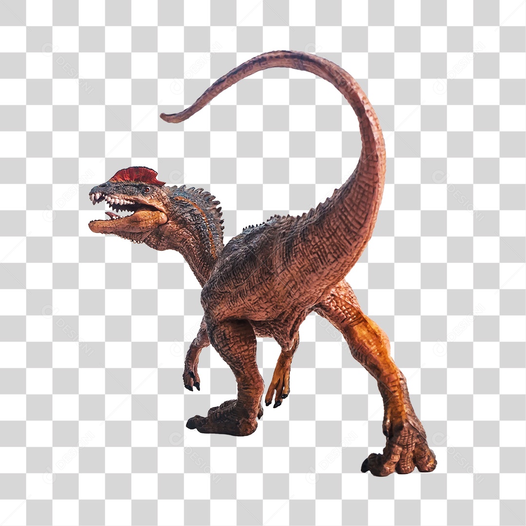 Objeto 3D Dinossauro Pré-Histórico Para Composição PNG Transparente