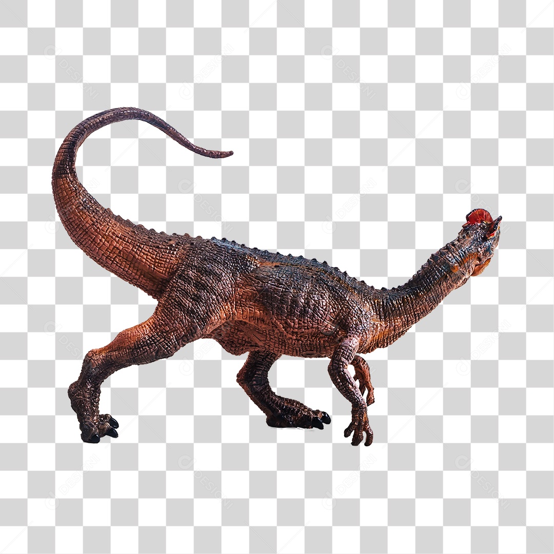 Objeto 3D Dinossauro Pré-Histórico Para Composição PNG Transparente