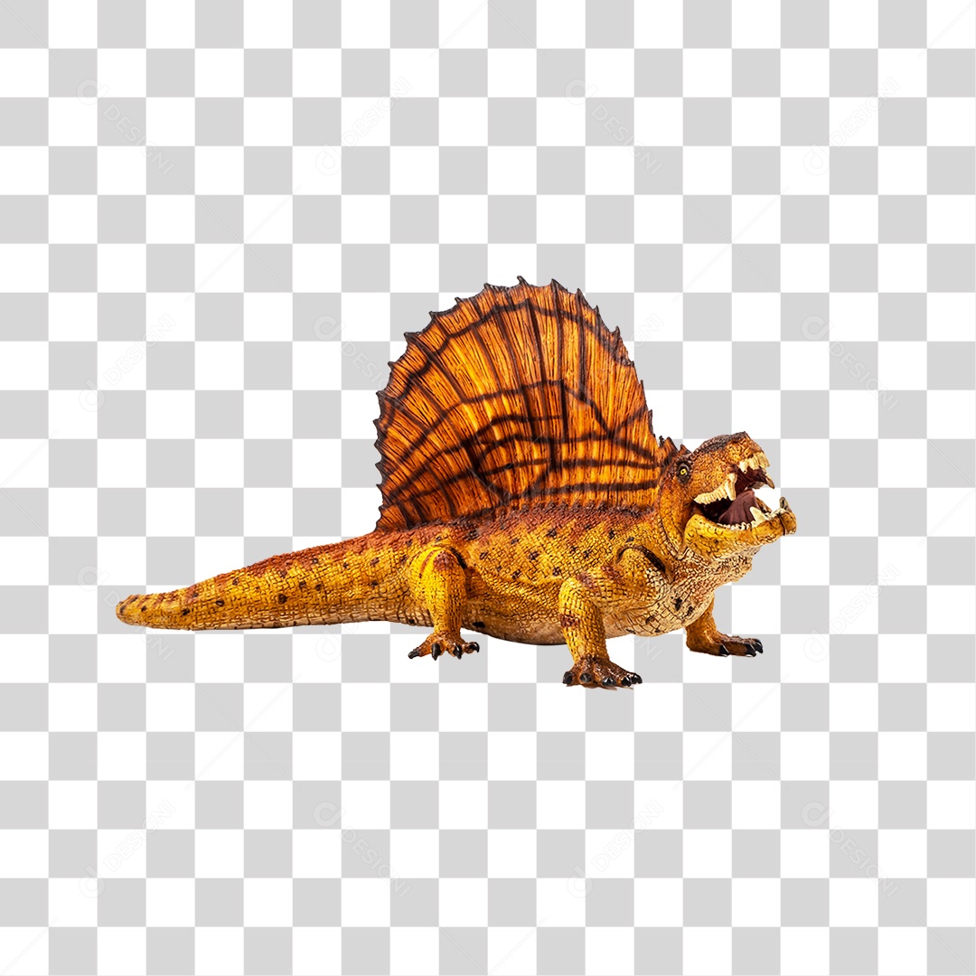 Objeto 3D Dinossauro Pré-Histórico Para Composição PNG Transparente