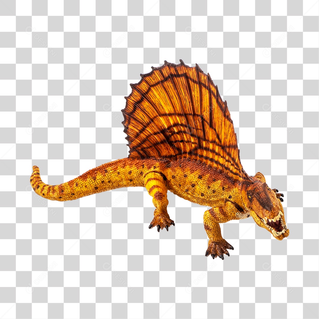 Objeto 3D Dinossauro Pré-Histórico Para Composição PNG Transparente