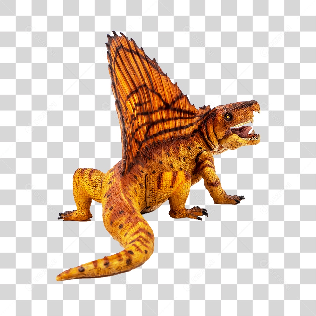 Objeto 3D Dinossauro Pré-Histórico Para Composição PNG Transparente